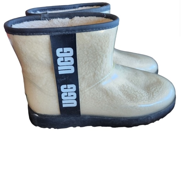 UGG Tan and Black Shearling Boots - Picture 1 of 7